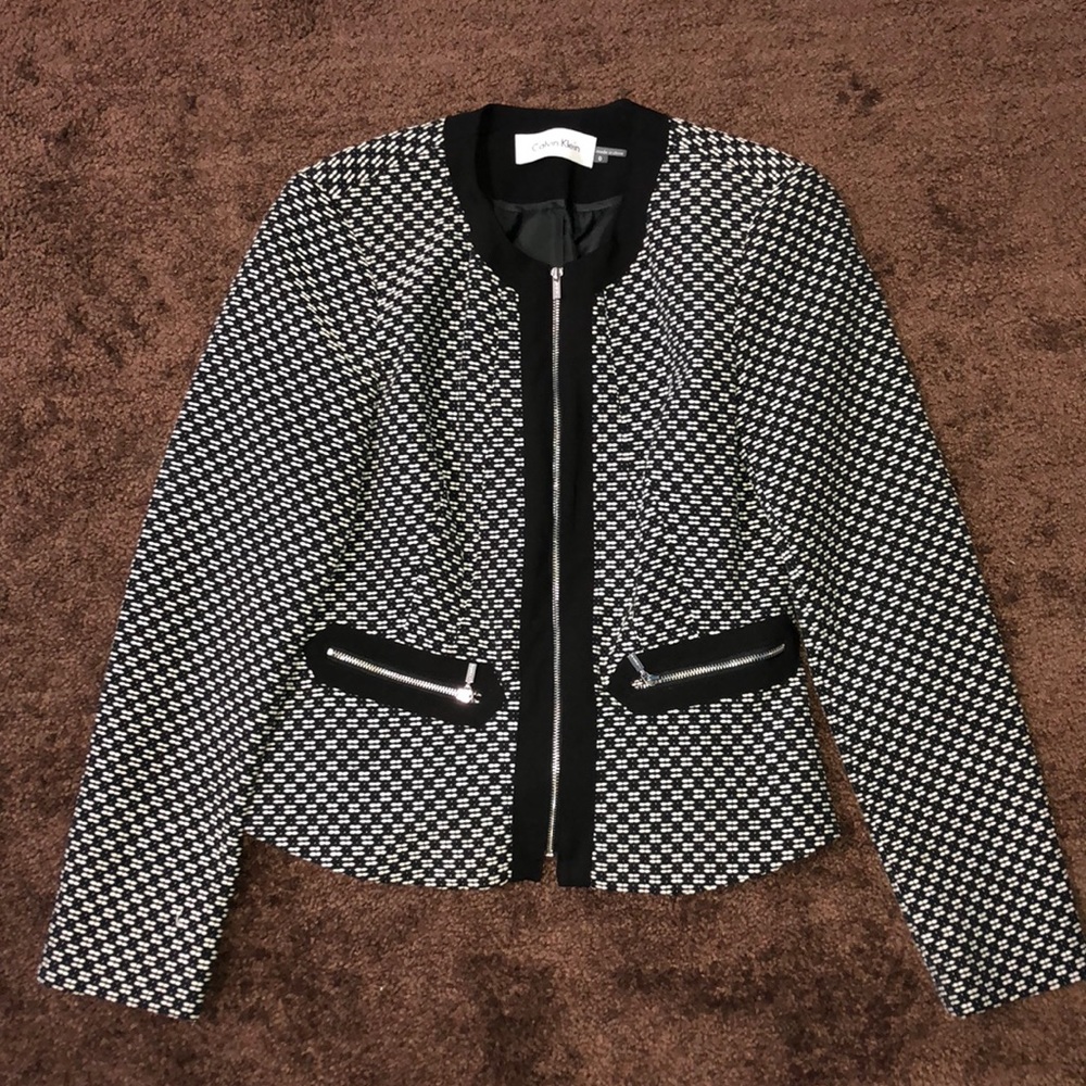 Calvin Klein Peplum Blazer NWOT